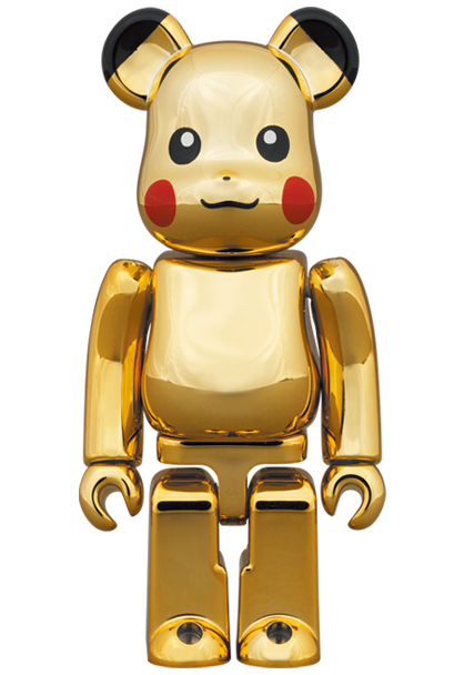 BE@RBRICK ピカチュウ GOLD CHROME Ver 1000％