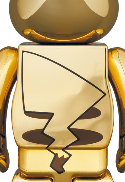 【即日配送】BE@RBRICK ピカチュウ GOLD CHROME 1000%