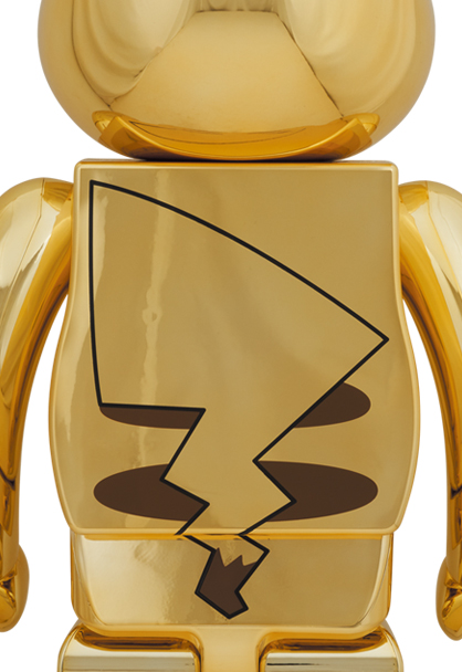 せをお BE@RBRICK GOLD CHROME Ver.100％400％の通販 by かえる_shop｜ラクマ ピカチュウ フィギュア