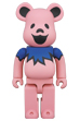 BE@RBRICK GRATEFUL DEAD DANCING BEARS PINK 400%