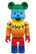 BE@RBRICK GRATEFUL DEAD DANCING BEAR RAINBOW Ver.100％