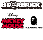 MEDICOM TOY - BE@RBRICK BAPE(R) MICKEY MOUSE 100％ & 400％