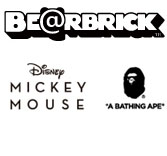 MEDICOM TOY - BE@RBRICK BAPE(R) MICKEY MOUSE MONOTONE Ver. 1000％