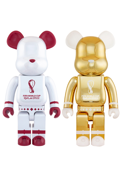 MEDICOM TOY - BE@RBRICK – FIFA WORLD CUP QATAR 2022 (TM) OLP WHITE