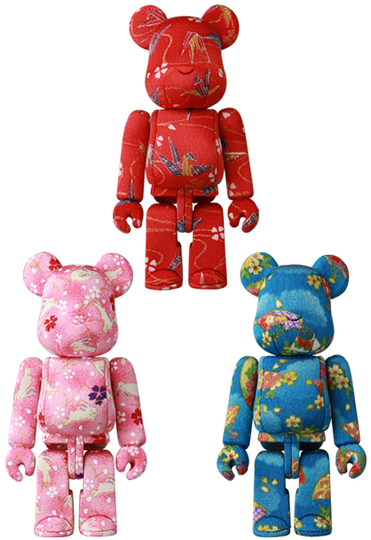 柿沼人形・木目込み BE@RBRICK メディコム・トイ (白)