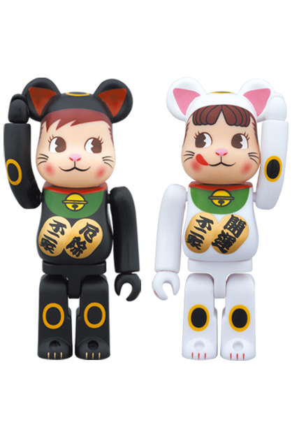 MEDICOM TOY - BE@RBRICK 招き猫ペコちゃん&ポコちゃん 2体セット