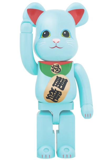 MEDICOM TOY - BE@RBRICK 招き猫 青蓄光 1000％