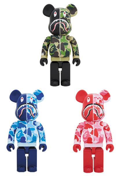 キャラクターグッズベアブリック BE@RBRICK LINE CAMO SHARK 1000%