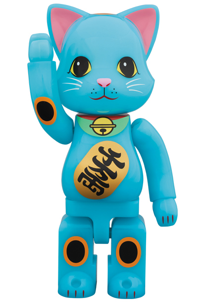 BE@RBRICK 招き猫 福入 蓄光 400％ BE@RBRICK 招き猫 ベアブリック 青