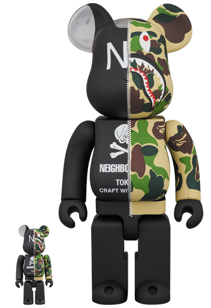 BAPE NBHD SHARK BE@RBRICK 100%&400% SETその他