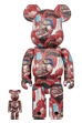 BE@RBRICK JEAN-MICHEL BASQUIAT 13th Ver. 100％ & 400％