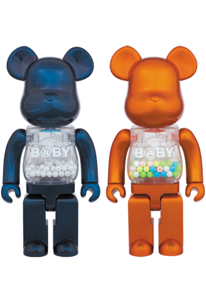 MY FIRST BE@RBRICK B@BY PEARL 400％&100%