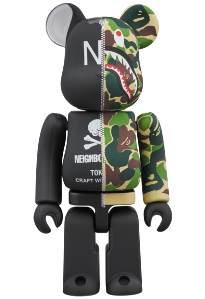 BE@RBRICK BAPE × NEIGHBORHOOD 100% 400%