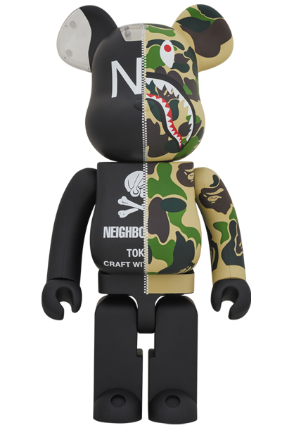 MEDICOM TOY - A BATHING APE(R) × NEIGHBORHOOD(R) BE@RBRICK 1000％