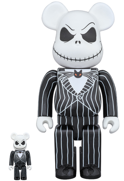 BE@RBRICK Jack Skellington 100％ & 400％ハンドメイド