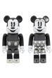 BE@RBRICK MICKEY MOUSE & MINNIE MOUSE 100％（B&W Ver.） 2 PACK