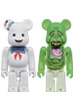 BE@RBRICK 2PCS SET STAY PUFT MARSHMALLOW MAN & SLIMER