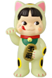 不二家ソフビコレクション 招き猫ペコちゃん (蓄光)