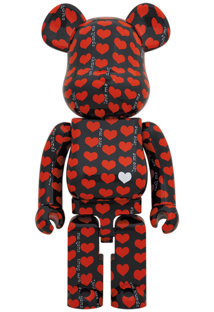 MEDICOM TOY - BE@RBRICK Black Heart 1000％