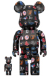 BE@RBRICK AMERICAN LEAGUE(TM) BLACK Ver. 100％ & 400％