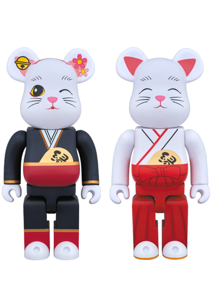MEDICOM TOY - BE@RBRICK 招き猫 縁結び 舞妓 / 巫女 400％