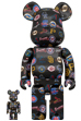BE@RBRICK NATIONAL LEAGUE(TM) BLACK Ver. 100％ & 400％