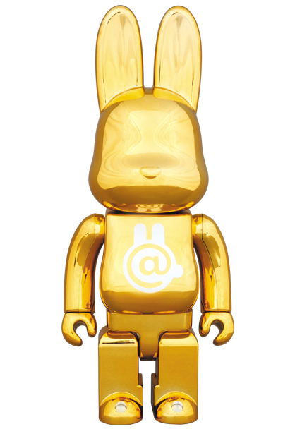 MEDICOM TOY - R@BBRICK CHROME GOLD 400%