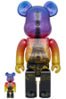 BE@RBRICK EIFFEL TOWER 100％ & 400％ TWILIGHT Ver.