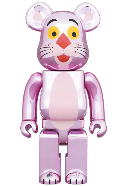 新品 BE@RBRICK PINK PANTHER CHROME 1000％