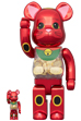 BE@RBRICK 招き猫 小判 千万両 梅金メッキ 100％ & 400％