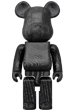 BE@RBRICK カリモク 浮造り 黒銀 400％