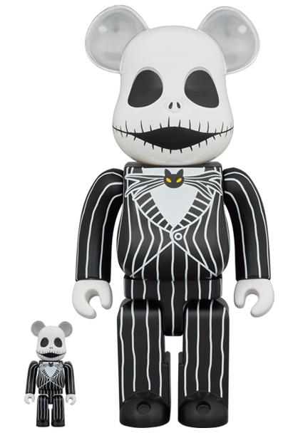 BE@RBRICK Jack Skellington 100％ & 400％ハンドメイド