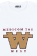 MLE MEDICOM TOY WEST ORIGINAL PRODUCTS MEDICOM TOY WEST LOGO TEE