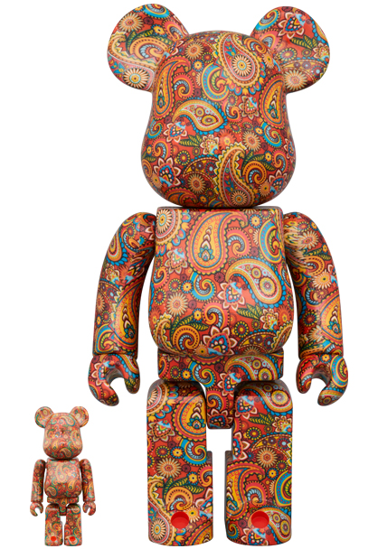 BEARBRICK Japan Hide 'Psychedelic Paisley' (400% + 100