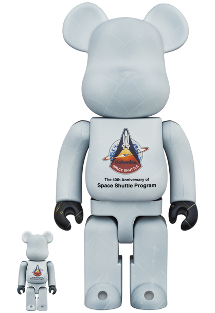 MEDICOM TOY - SPACE SHUTTLE BE@RBRICK 100％ & 400％