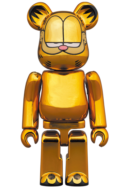 MEDICOM TOY BE@RBRICK GARFIELD GOLD