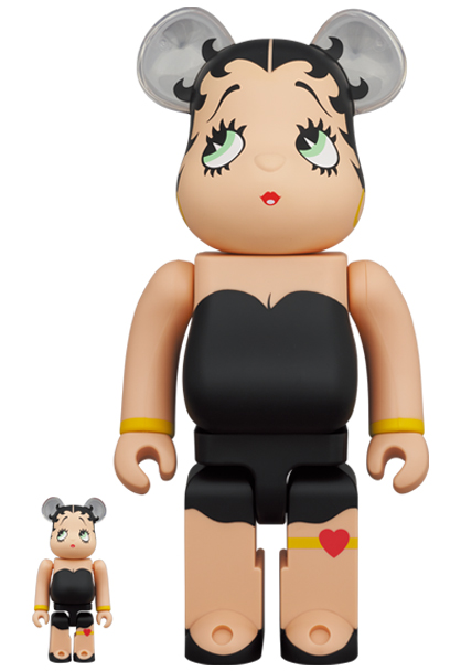 BE@RBRICK Betty Boop BLACK Ver.100％＆400％フィギュア