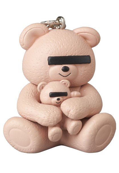 MEDICOM TOY - KEYCHAIN UNDERCOVER BEAR PINK／GREEN／BEIGE