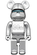 BE@RBRICK HAJIME SORAYAMA MEDICOM TOY 30th ANNIVERSARY Model SILVER 400％