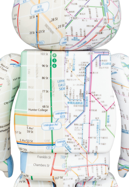 キャラクターグッズBE@RBRICK atmos SUBWAY 100%＆400%