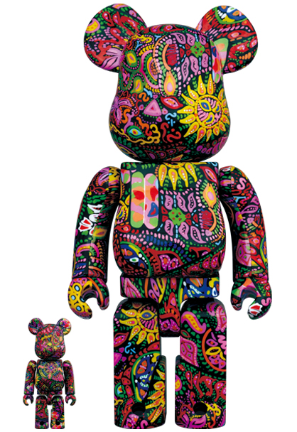 BE@RBRICK Psychedelic Paisley 100％ &400％