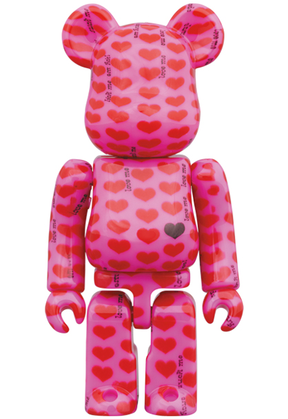 MEDICOM TOY - BE@RBRICK Pink Heart 100％ & 400％