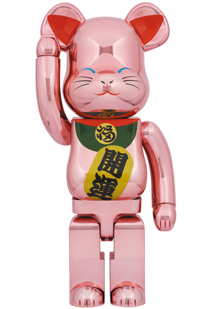 BE@RBRICK 招き猫 開運 桃金メッキ 100％ & 400％ 2セット