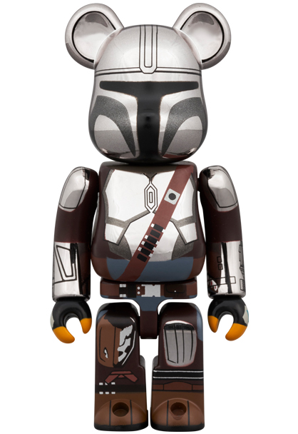 BE@RBRICK THE MANDALORIAN CHROME 100\u0026400