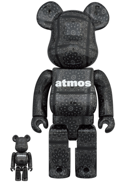 atmos BE@RBRICK BANDANA ブラック