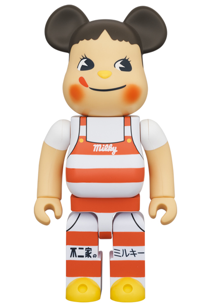 BE@RBRICK ペコちゃん ミルキー三角帽子デザイン 100％ ＆ 400％メディコムトイ