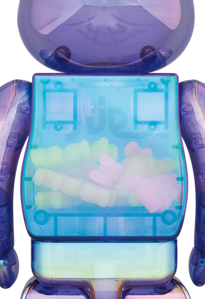 BE@RBRICK X-girl CLEAR PURPLE 100% 400%エンタメ/ホビー