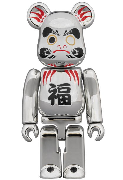 MEDICOM TOY - BE@RBRICK 達磨 銀メッキ 100％