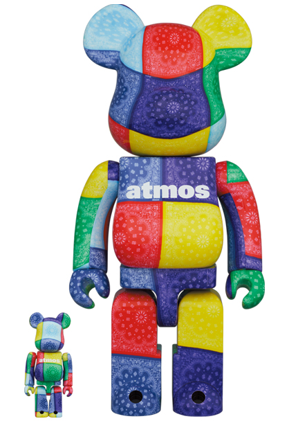 BE@RBRICK atmos BANDANA 100％& 400％ MULTI