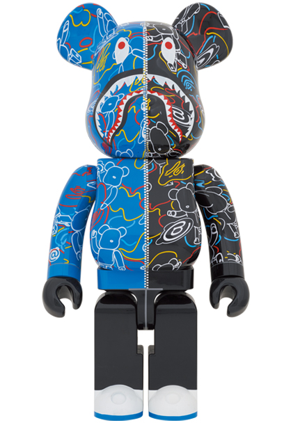 BAPE(R) BE@RBRICK LINE CAMO SHARK 1000％